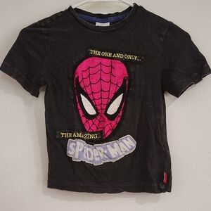 Disney Spider-Man Kids T-Shirt - Black and Pink